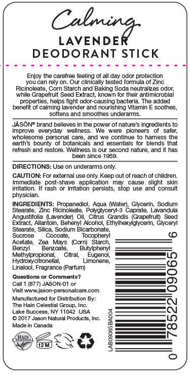 Jason's Lavender Deodorant Stick (1x2.5 Oz)