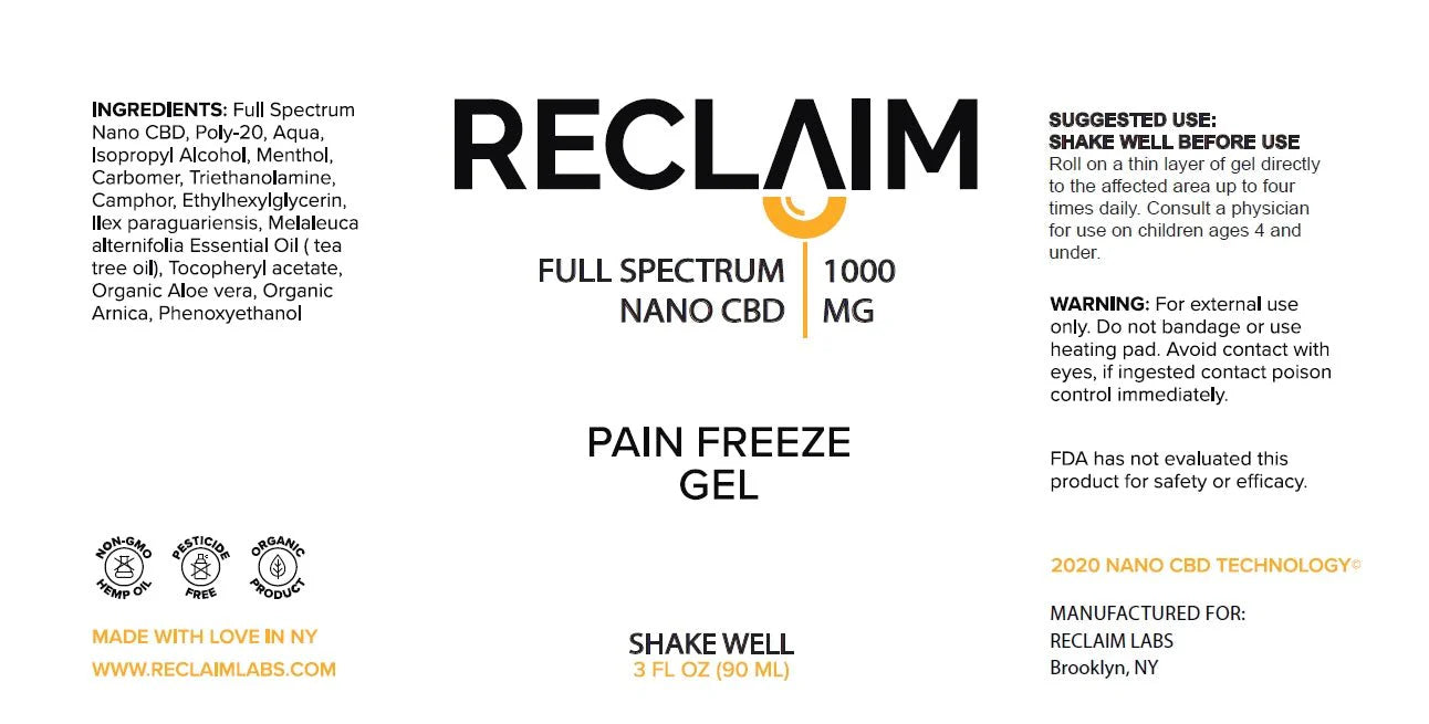 1000mg NANO CBD Hemp-Infused Relief Roll-On Stick