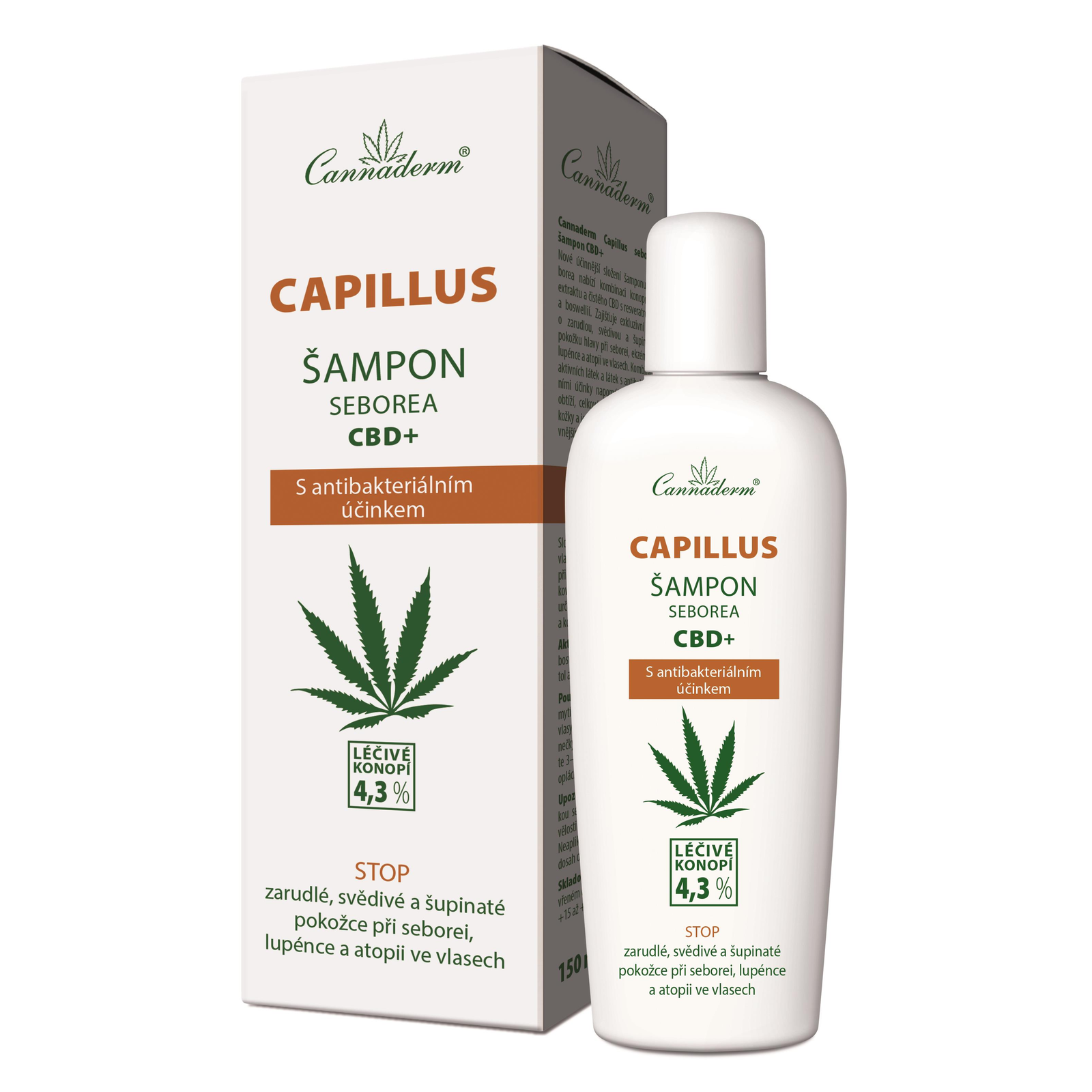 CANNADERM Capillus Seborea CBD+ sampon 150 ml (8594027710537)
