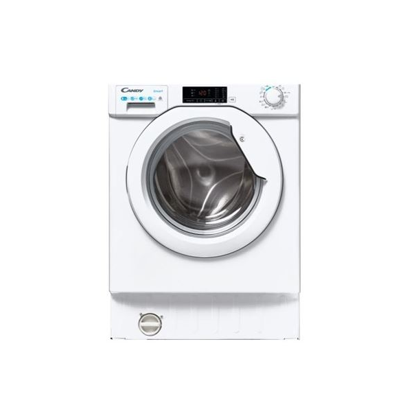 Candy Smart CBD 485D1E/1-S pralko-suszarka Wbudowany Od przodu Biały E (CBD 485D1E/1-S)