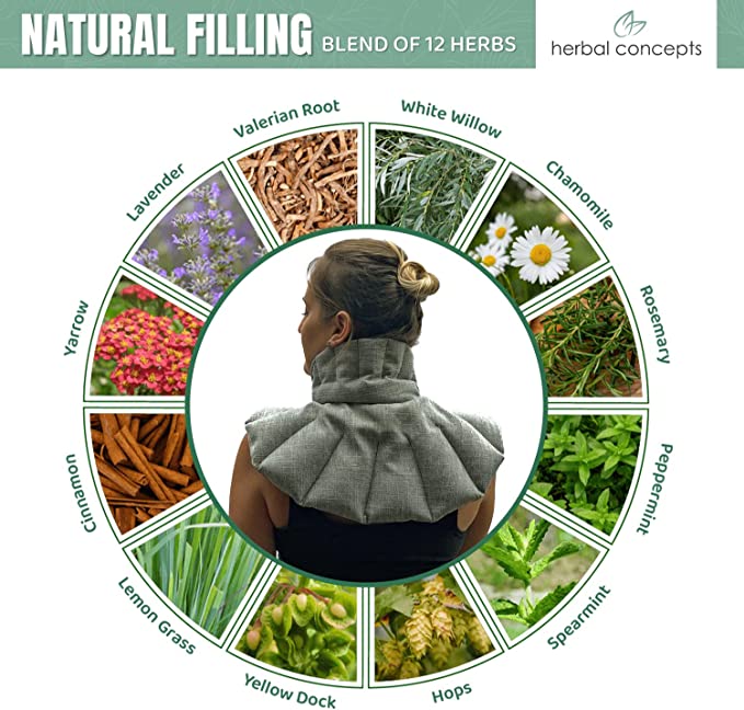 Soothing Neck and Shoulder Wrap with 12 Essential Herbs