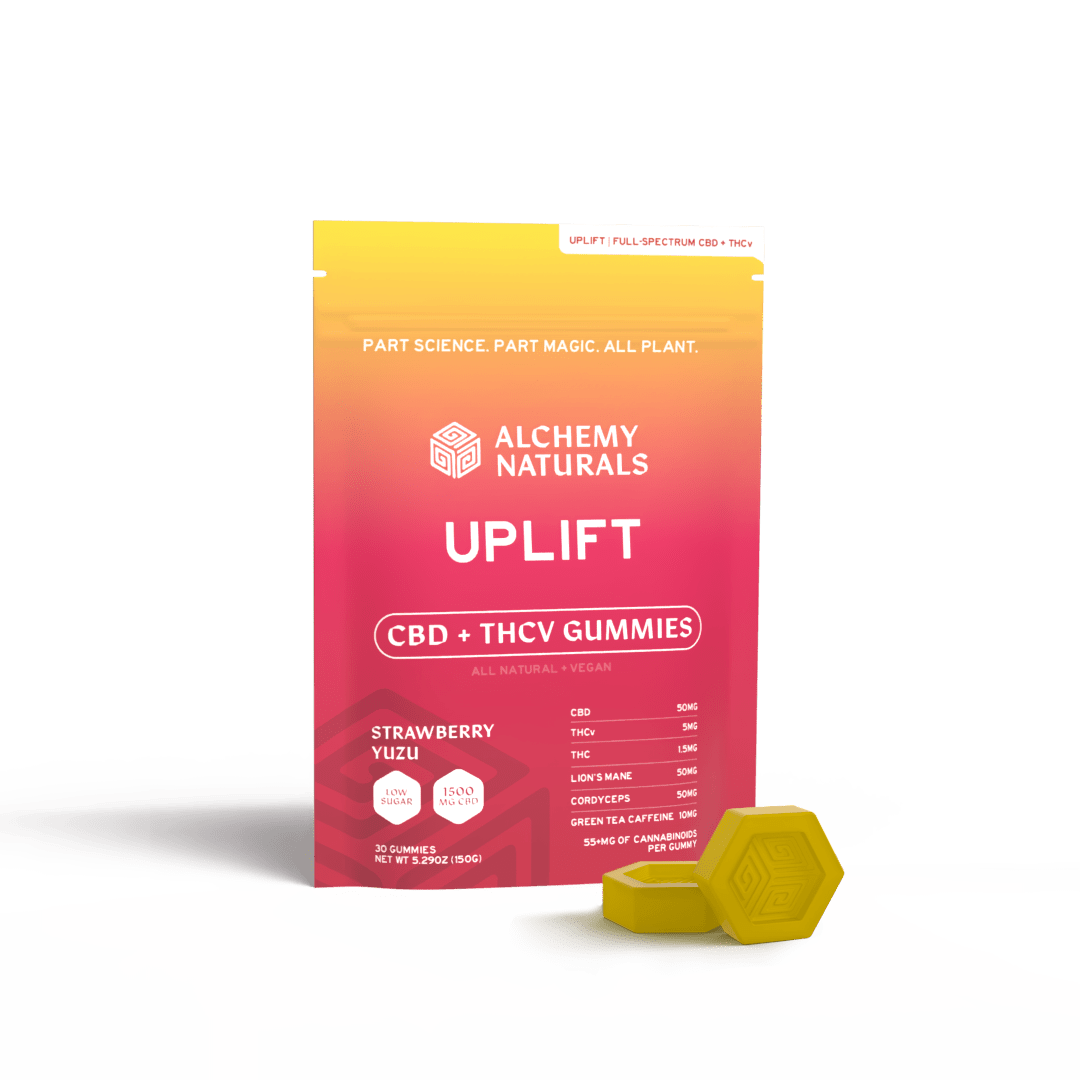 6-Pack: Alchemy Naturals CBD Uplift Gummies for Mood and Workout