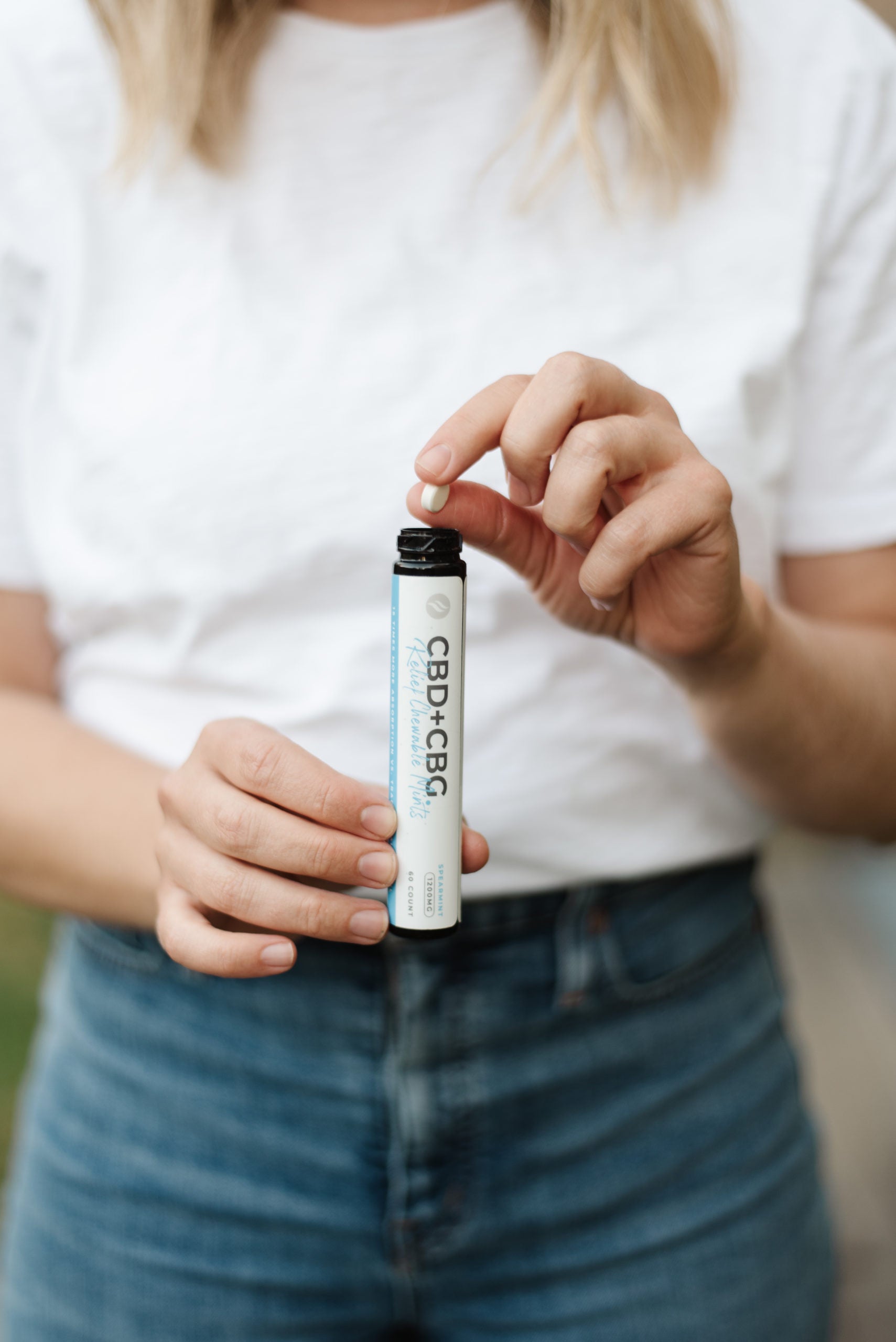 Cool & Collected CBD + CBG Chewable Mints (1,200mg) - 60  Count