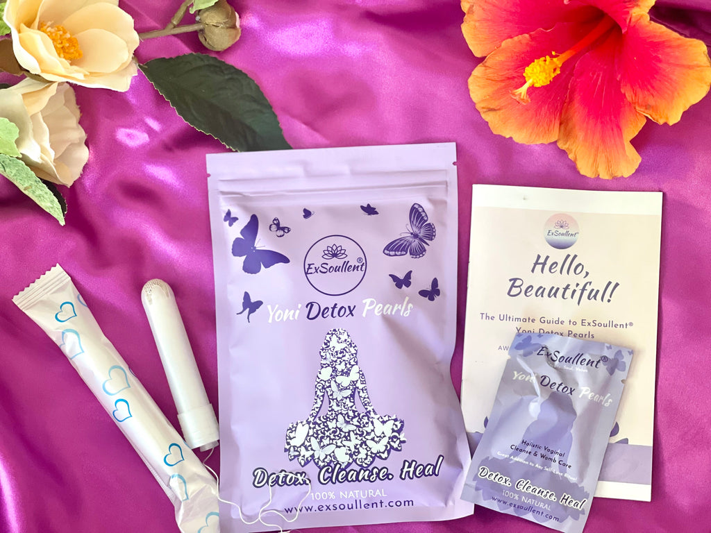 ExSoullent Yoni Detox Pearl with Applicator and Instruction Booklet