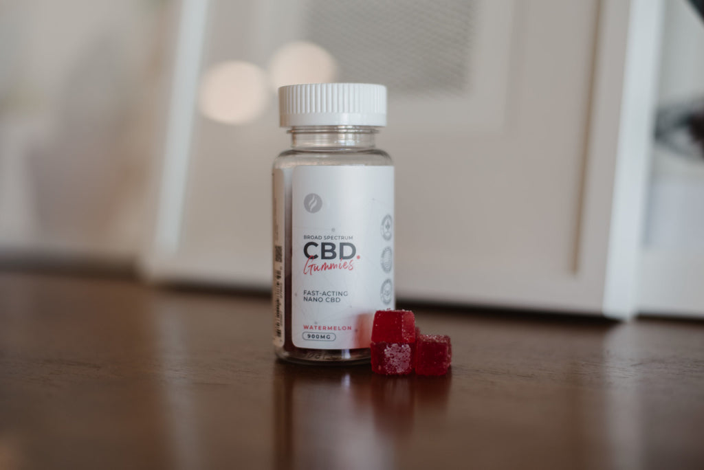 Nano CBD Gummies - Watermelon Flavor (900mg/Bottle) - 30 Count