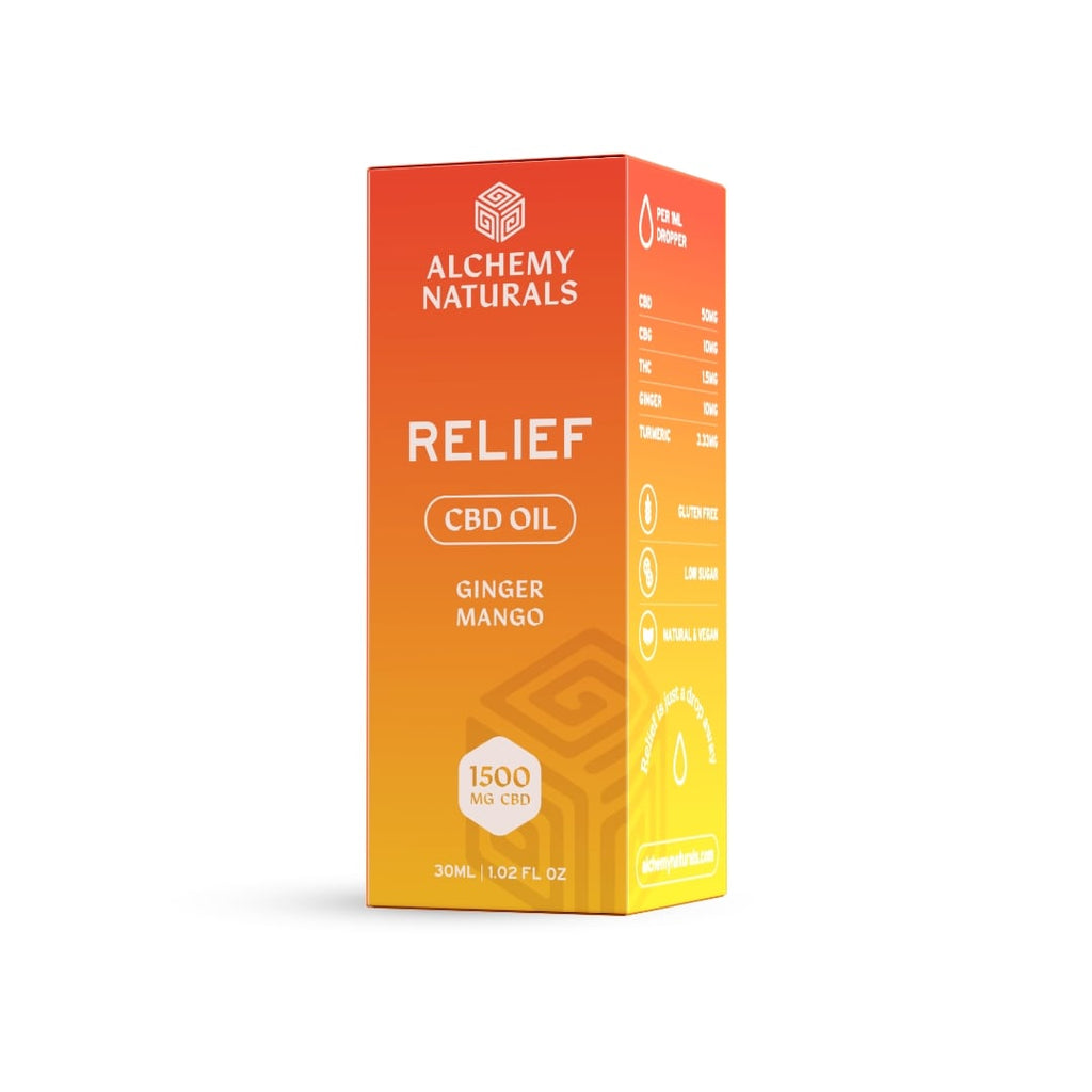 6 Pack: Alchemy Naturals CBD Relief Oil (1500mg)