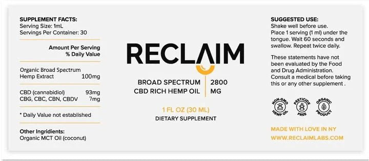 Broad Spectrum Hemp Extract Oil