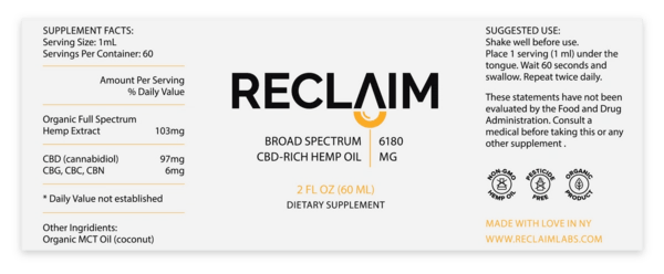 Broad Spectrum Hemp Extract Oil