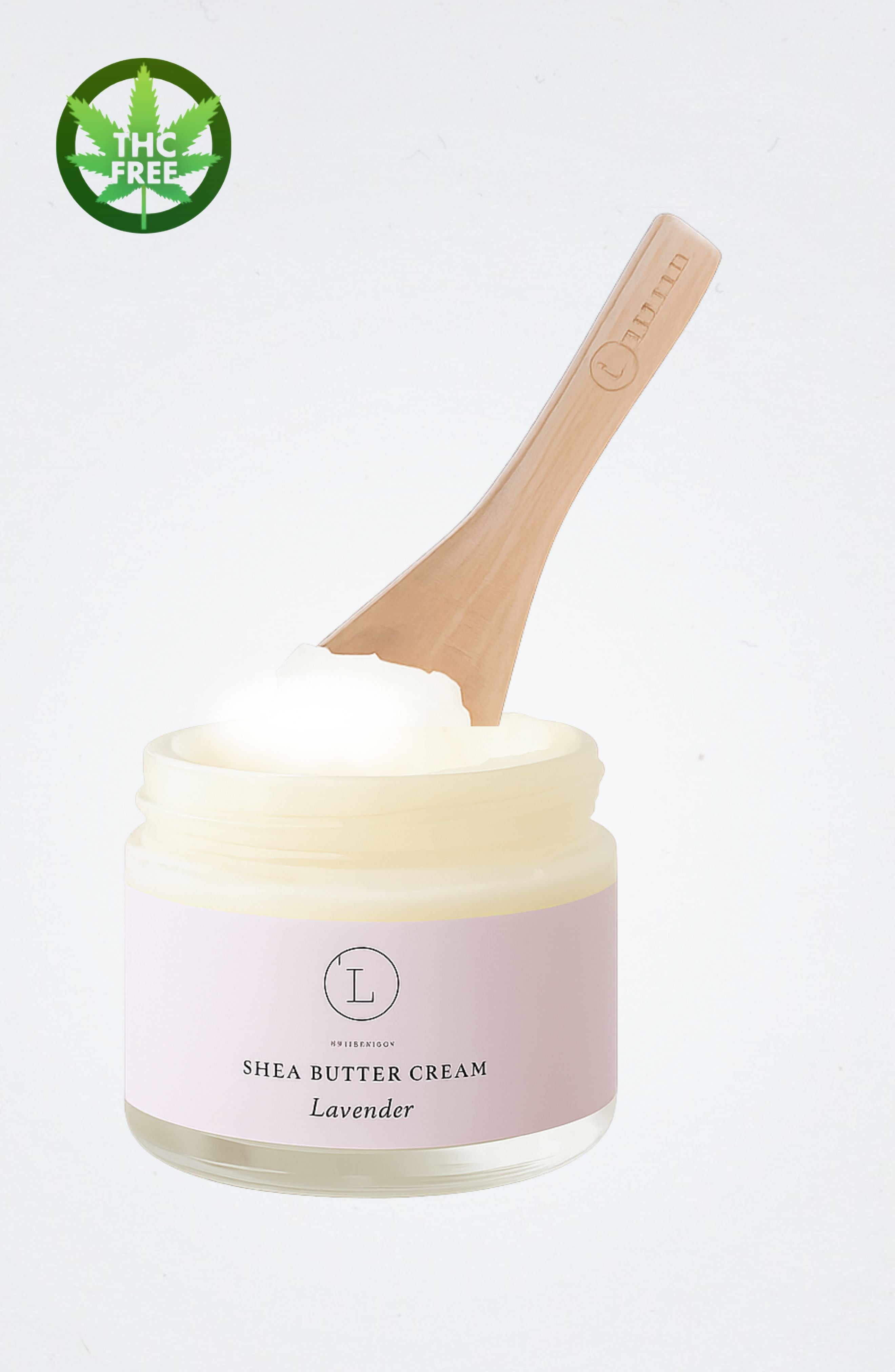 CBD Lavender Shea Butter with CBD, Body Cream (THC free)