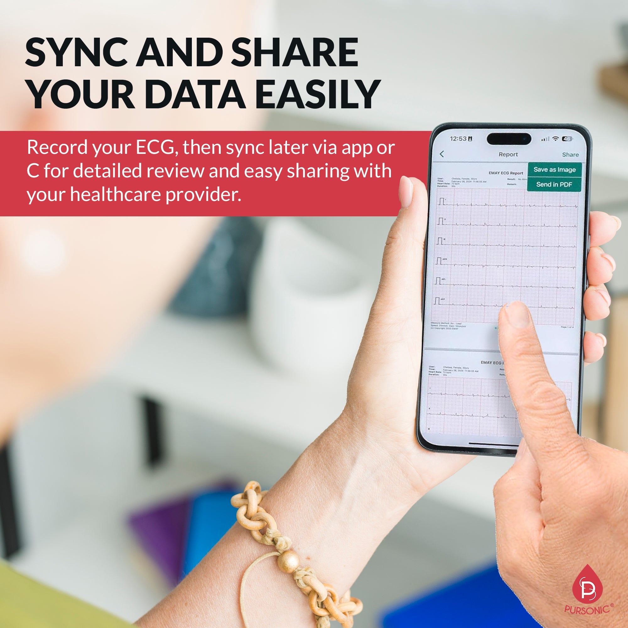 Rechargeable EKG Monitor