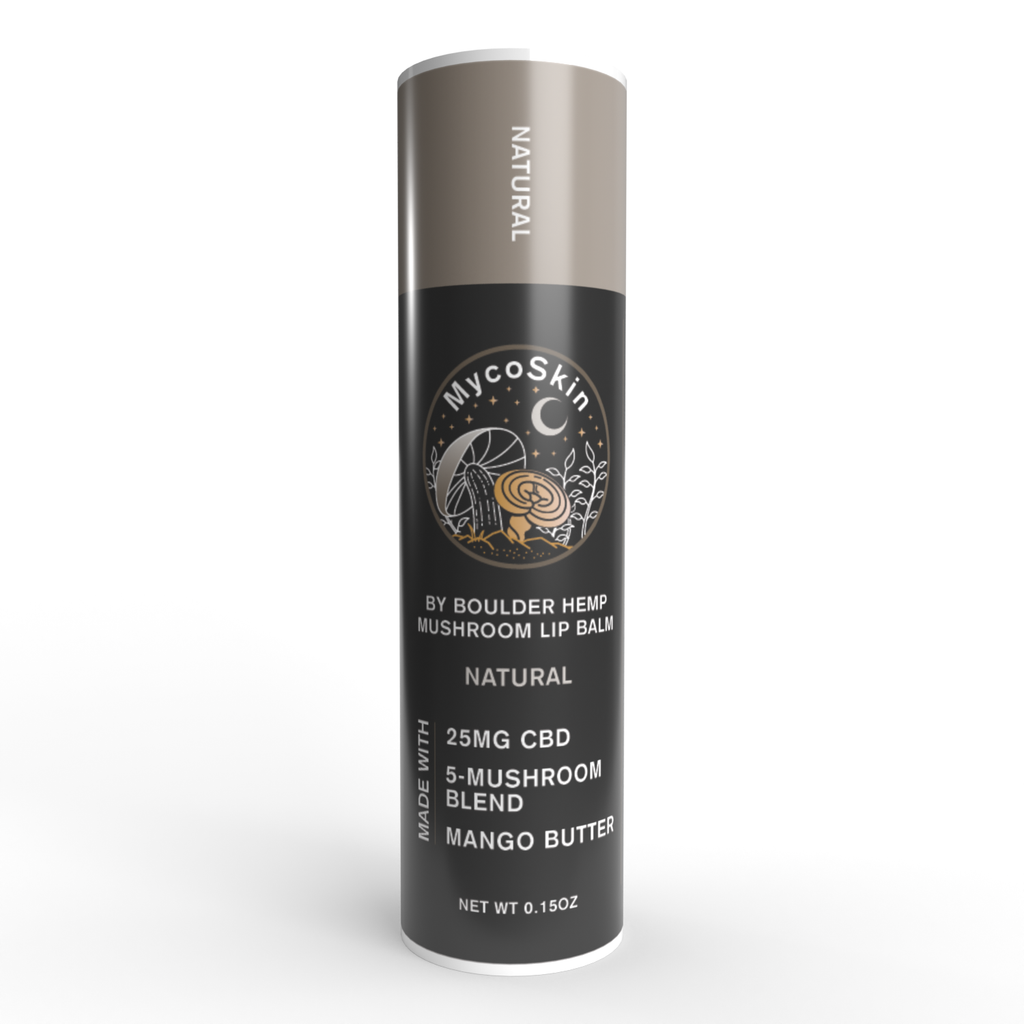 Natural 25mg CBD + Mushroom Lip Balm