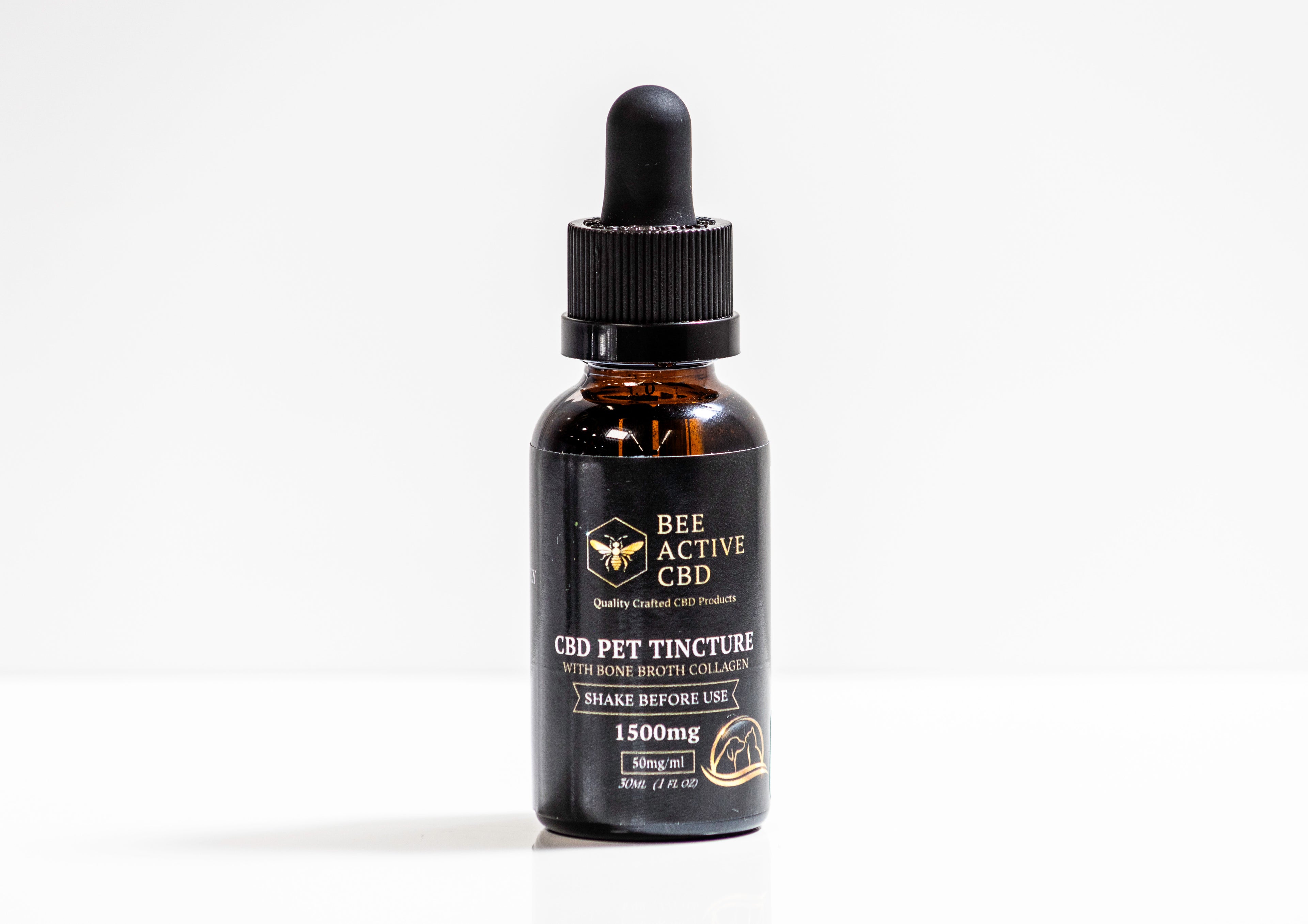 Bee Active CBD Pet Tincture – Bone Broth Flavor