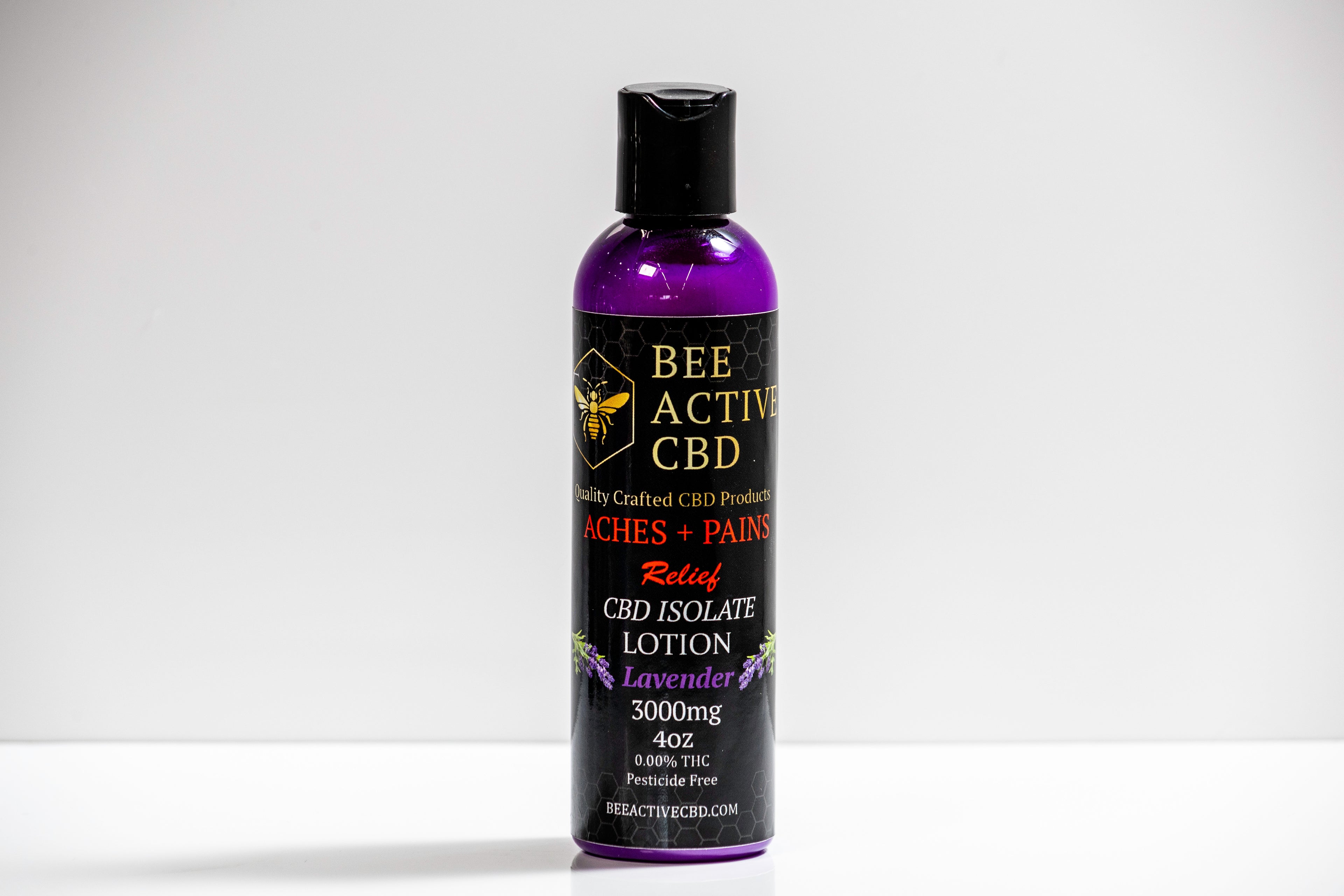 Bee Active CBD Moisturizing Lotion — Aches + Pains Relief