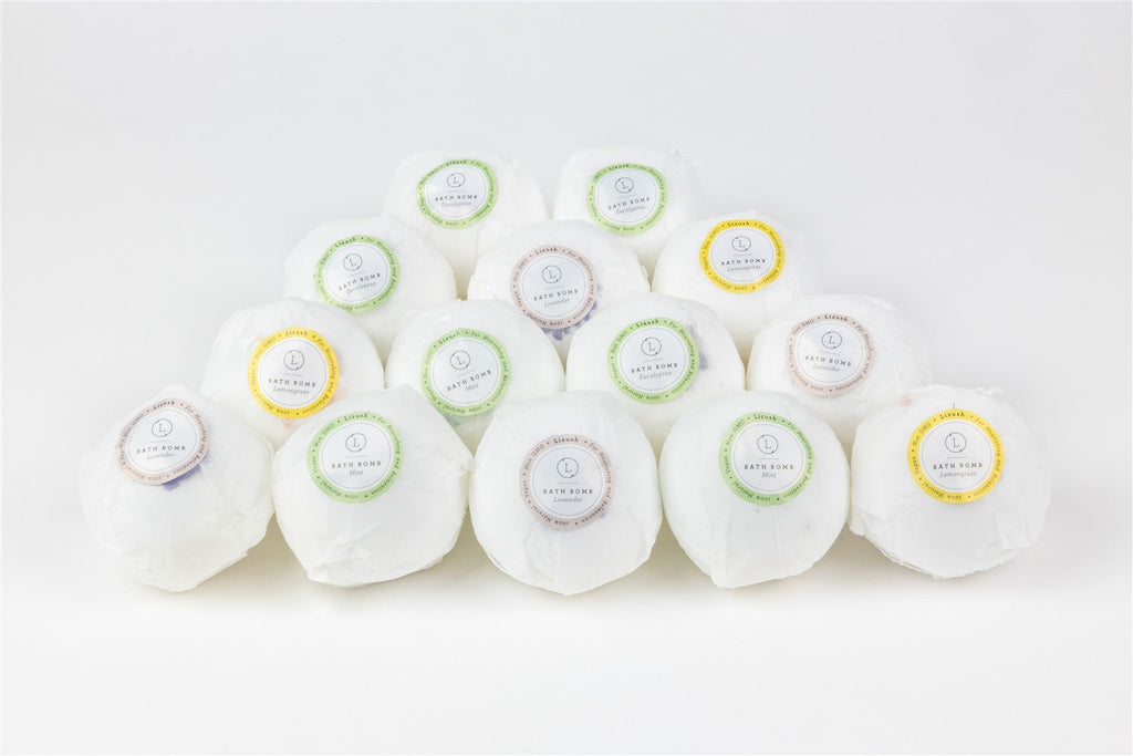 Bath Bombs Gift Box, Set of 14 Big 100% Natural Relaxing Bath Bombs